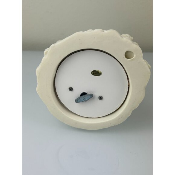 Vintage White Bisque Santa with Children Musical Figure Here Comes Santa Claus - Picture 8 of 12